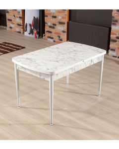 HANAH HOME Trpezarijski sto Trend Carrara, bela - 107BCK1136