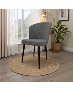 HANAH HOME Set trpezarijskih stolica Rubi 2/1, siva/crna - 107BCK1169