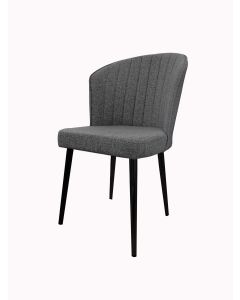 HANAH HOME Trpezarijska stolica Rubi 4/1, siva/crna - 107BCK1170