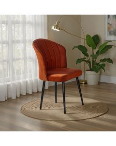 HANAH HOME Set trpezarijskih stolica Rubi 4/1, narandžasta/crna - 107BCK1171