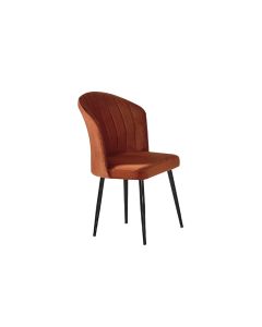 HANAH HOME Set trpezarijskkih stolica Rubi 2/1, narandžasta/crna - 107BCK1172