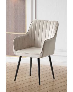HANAH HOME Set trpezarijskih stolica Nova 2/1, krem/crna - 107BCK1179