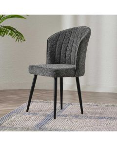 HANAH HOME Set trpezarijskih stolica Rubi 4/1, antracit/crna - 107BCK1185