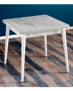 HANAH HOME Trpezarijski sto Flora Antik, siva/bela - 107BCK1501
