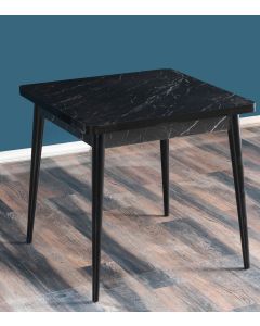 HANAH HOME Trpezarijski sto Flora Bendir, mermer crna - 107BCK1503