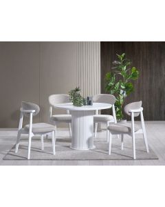 HANAH HOME Trpezarijski sto Silva, bela - 117FRF1408