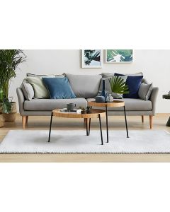 HANAH HOME Set klub stolova Ronda, braon/crna - 141HWR1134