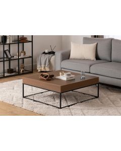 HANAH HOME Klub sto Lena, tamnobraon/crna - 141HWR1147