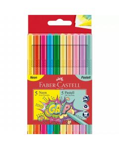FABER CASTELL Flomasteri Grip, set 1/10 155312 - 155312