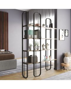 HANAH HOME Polica za knjige Sierra, crna - 491CRT1311