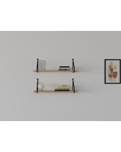 HANAH HOME Set zidnih polica Reco 2/1, krem - 495SSE1122