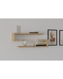 HANAH HOME Set zidnih polica Eldo 2/1, krem - 495SSE1171