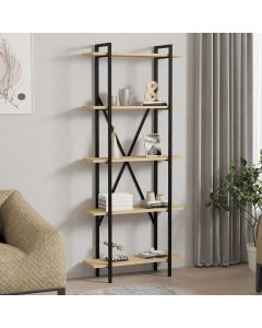 HANAH HOME Polica Kinder, svetlobraon/crna - 495SSE1223