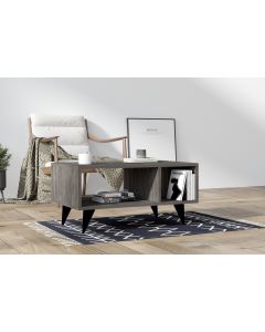 HANAH HOME Klub sto Clara, antracit - 495SSE1316