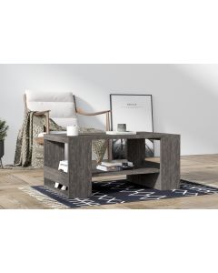 HANAH HOME Klub sto Iris, antracit - 495SSE1318