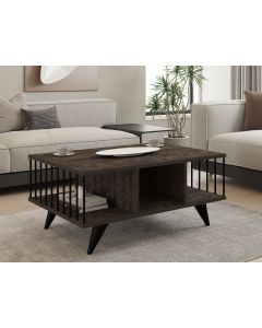 HANAH HOME Klub sto Bert, antracit - 495SSE1323
