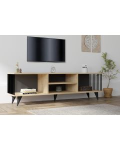 HANAH HOME TV komoda Josef, svetlobraon/crna - 495SSE1626