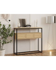 HANAH HOME Komoda Guarda, svetlobraon/crna - 495SSE1901