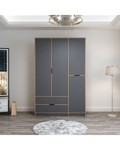 HANAH HOME Ormar Elina 8163, braon/antracit - 506MNR3729