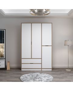HANAH HOME Ormar Elina 8165, bela/braon - 506MNR3730