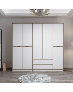 HANAH HOME Ormar Elina 8167, bela/braon - 506MNR3732