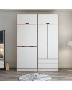 HANAH HOME Ormar Elina 8912, bela/braon - 506MNR3738