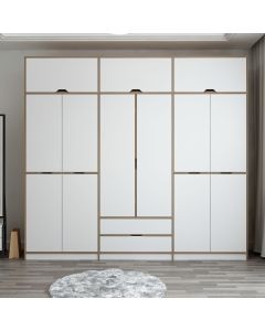HANAH HOME Ormar Elina 8914, bela/braon - 506MNR3742