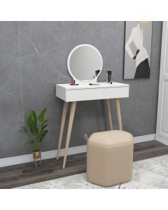 HANAH HOME Sto za šminkanje Siena, bela - 550ARN2774