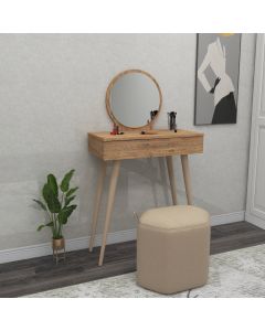 HANAH HOME Sto za šminkanje Siena, braon - 550ARN2776
