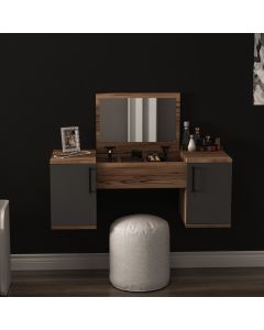 HANAH HOME Sto za šminkanje Mercan, braon/antracit - 550ARN2794