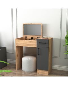 HANAH HOME Sto za šminkanje Inci, svetlobraon/antracit - 550ARN2795