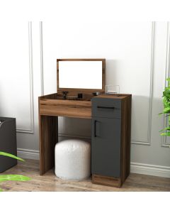 HANAH HOME Sto za šminkanje Inci, braon/antracit - 550ARN2797