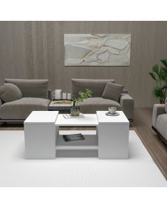 HANAH HOME Set klub stolova Sartos, bela - 550ARN3461