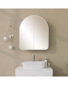 HANAH HOME Kupatilski zidni ormarić sa ogledalom Hope Cabinet, bela - 552NOS1218