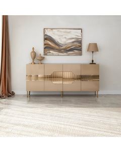 HANAH HOME Komoda Milan, bronza/zlatna - 552NOS1805