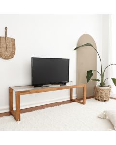 HANAH HOME TV polica Via, tamnobraon - 552NOS2227