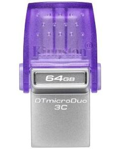 KINGSTON USB flash memorija 2-in-1 64GB, siva/ljubičasta - 073814