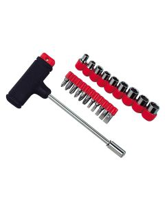 LAMPA ACCESSORIES T-kombinovani set 8 gedora-11 šrafciger nastavaka - 65992