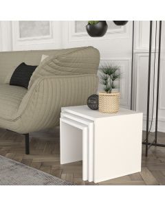 HANAH HOME Set pomoćnih stočića Zariel, bela - 731WAT2824