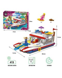 BLOCKI Kocke Jahta 413 delova - 76-0119