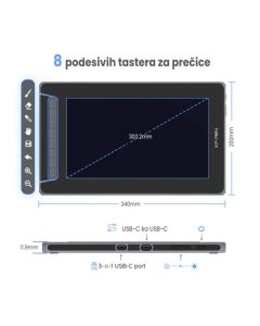XP-Pen Artist 12 (2. generacije) - JPCD120FH_BK