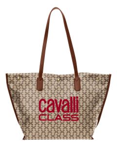 CAVALLI CLASS shopper ženska torba AZZURRA, Monogram&Red - CCHB01722600