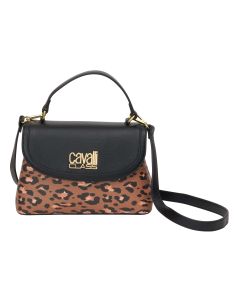 CAVALLI CLASS top handle ženska torba CUTIE, Leopard&Choco - CCHB01732600
