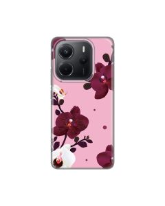 Maska za Xiaomi Redmi Note 14 4G (SRB) Pink Orchid Silikonska Print Skin - 8021190