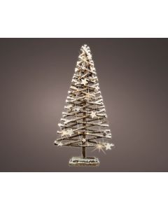 LUMINEO Dekorativna figura jelka 30 LED, ratan - KA481195