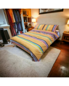 VIKTORIJA Posteljina Damast Dalia 150x200cm Žuta/Plava boja - VLK000272-liplzuta