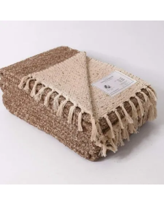 VIKTORIJA Fleker-prekrivač garnitura Dva lica (trosed-dvosed-fotelja) LIGHT BROWN - VLK000623-svbraon