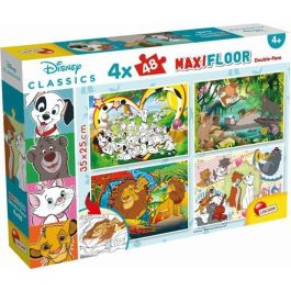 LISCIANI Puzzle SuperMaxi Disney Classic 2u1 složi I oboji -4x48 - 49073