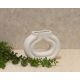 DEKOR DOM Vaza 18cm Barello, bela - 024376