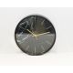 DEKOR DOM Zidni sat Circle, mermer-crna - 024321